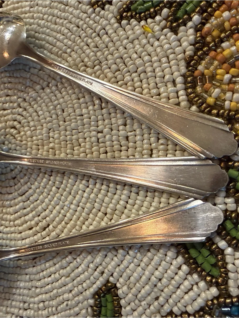 Silver- plated Set of 3 Holms & Edwards 1921 Hostess pattern Spoons